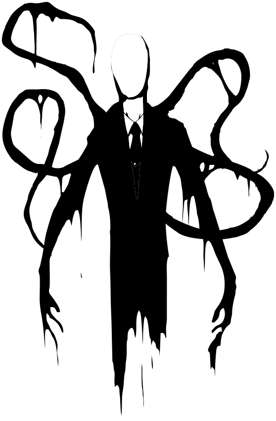 Slender Man Adult-Tshirt