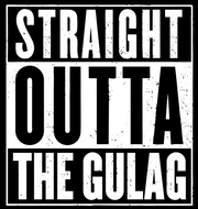 Straight Outta The Gulag Adult-Tshirt