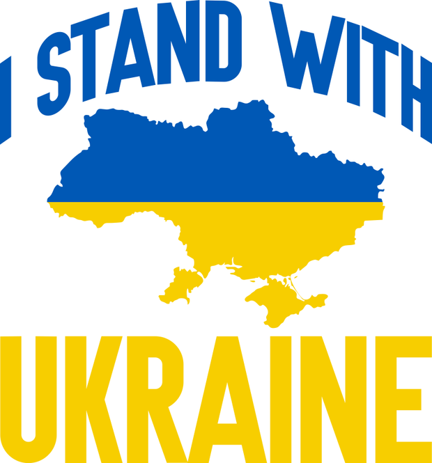 Support Ukraine I Stand With Ukraine Ukrainian Flag Adult-Tshirt
