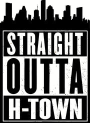 Straight Outta H-Town Houston Pride Adult-Tshirt