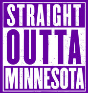 Straight Outta Minnesota Adult-Tshirt