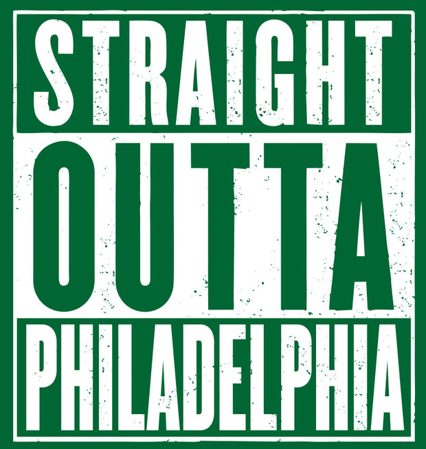 Straight Outta Philadelphia Adult-Tshirt