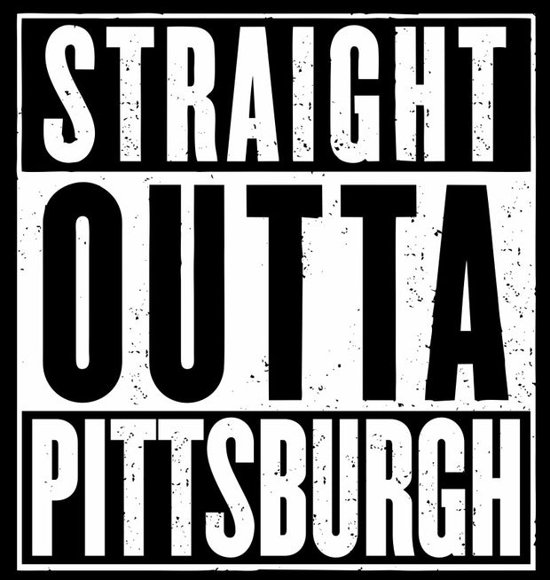 Straight Outta Pittsburgh Adult-Tshirt