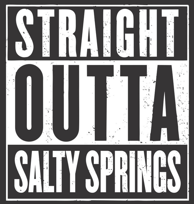 Straight Outta Salty Springs Adult-Tshirt