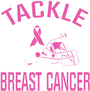 Tackle Breast Cancer Football Adult-Tshirt