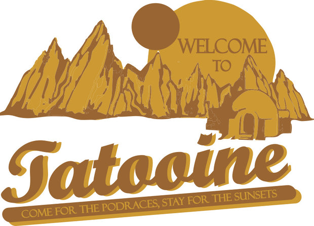 Welcome To Tatooine Funny Adult-Tshirt