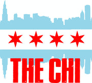 The Chi Chicago Skyline Flag Adult-Tshirt