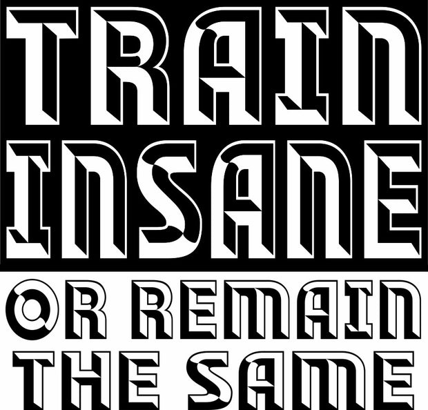 Train Insane Or Remain The Same Workout Gym Adult-Tshirt