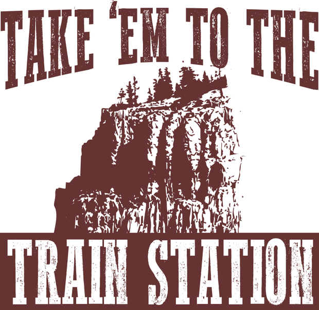 Take Em To The Train Station Adult-Tshirt