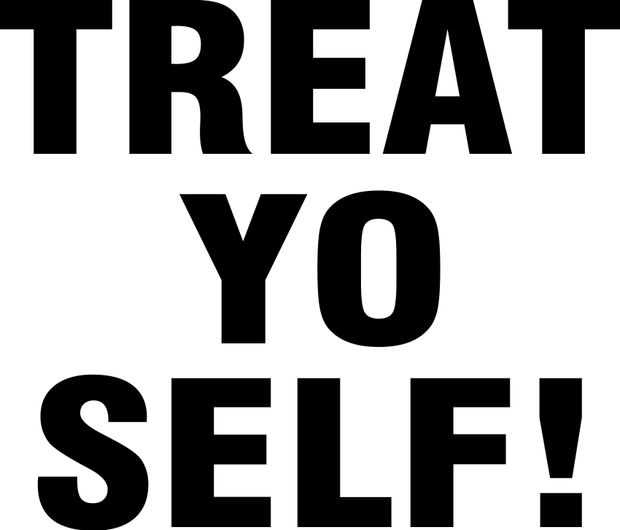 Treat Yo Self Funny Adult-Tshirt