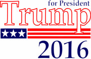 Trump For President 2016 Adult-Tshirt