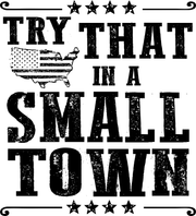 Try That In A Small Town USA Pride Adult-Tshirt