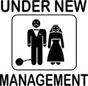 Under New Management Groom Wedding Bachelor Party Adult-Tshirt