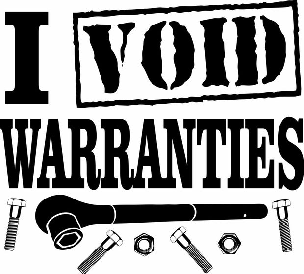 I Void Warranties Funny Mechanic Adult-Tshirt