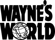 Wayne's World Logo Adult-Tshirt