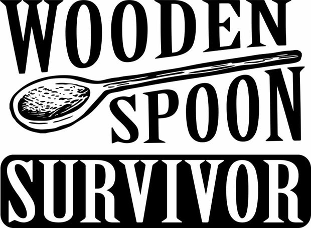 Wooden Spoon Survivor Funny Adult-Tshirt