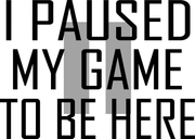 Classy I Paused My Game To Be Here Adult-Tshirt