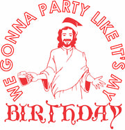 We Gonna Party Like It's My Birthday Jesus Christmas Adult-Tshirt