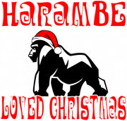 Harambe Loved Christmas Adult-Tshirt