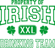 Property Of Irish Drinking Team St. Patricks Day Adult-Tshirt