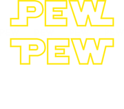 Pew Pew Pew Yellow Adult-Tshirt