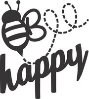 Bee Happy Adult-Tshirt