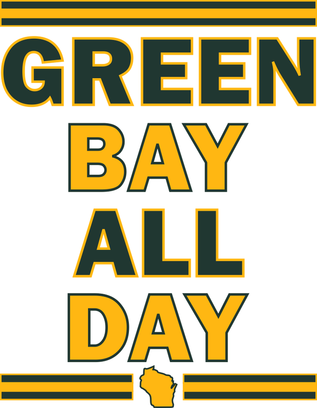 Green Bay All Day Adult-Tshirt