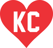 I Love Kansas City Heart KC Football Adult-Tshirt