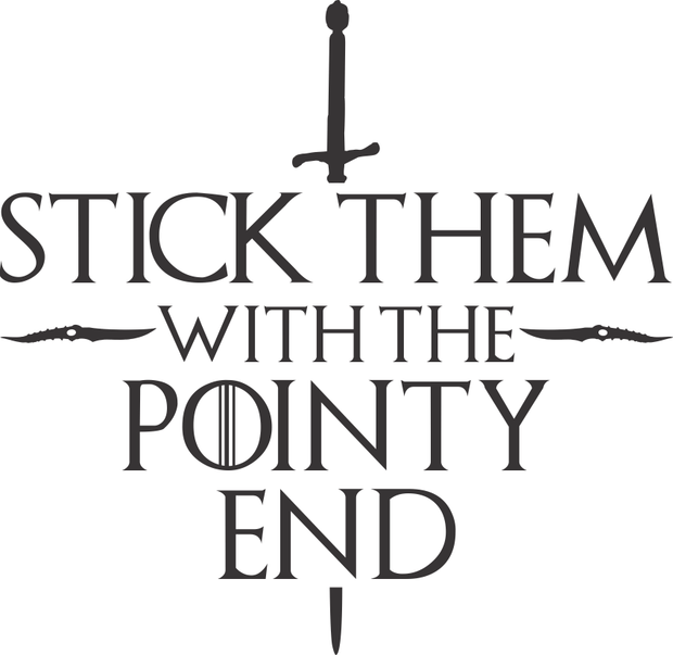 Stick Them With The Pointy End Adult-Tshirt