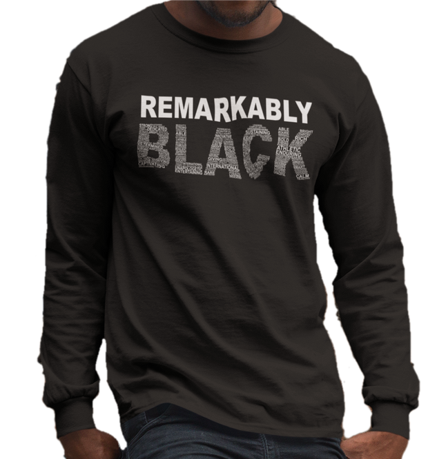 Remarkably Black Longsleeve-Tshirt